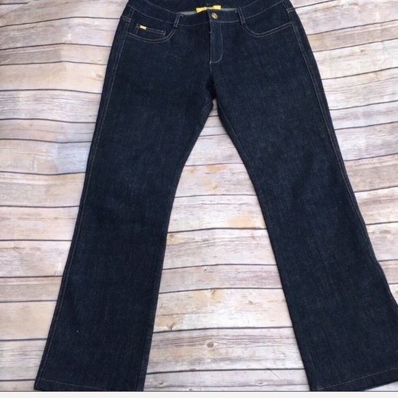 ST JOHN studded pocket dark bootcut jeans - Picture 6 of 8